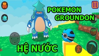 Cực Xịn Mình Thu Phục Pokemon Huyền Thoại Groundon Hệ Nước Minecraft Pixelmon Pokémon 3D Android Ios