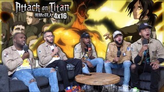 Attack On Titan Season 4 Episode 16 "Above And Below" FINALE REACTION! & Part 2 Teaser Trailer