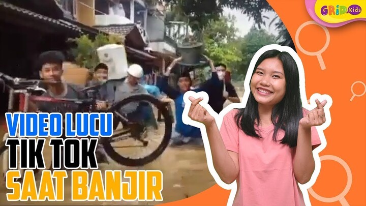 VIDEO LUCU SAAT BANJIR TETAP BAHAGIA KAPAN SAJA . yuk ketawa biar selalu bahagia.