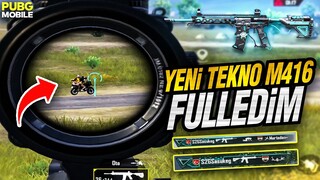 YENİ TEKNO M416'YI FULLEDİM!! | PUBG MOBİLE