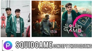 Squid game poster photo editing || Squid game poster design in picsart - ALWAYS LIKE EDITING