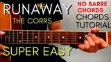 THE CORRS - RUNAWAY Chords (EASY GUITAR TUTORIAL) for Acoustic Cover