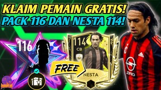 WAKTUNYA KLAIM PACK OVR 116 & NESTA GRATIS! GACHA-GACHA & KLAIM PACK OVR TINGGI FIFA MOBILE YUAHPLAY