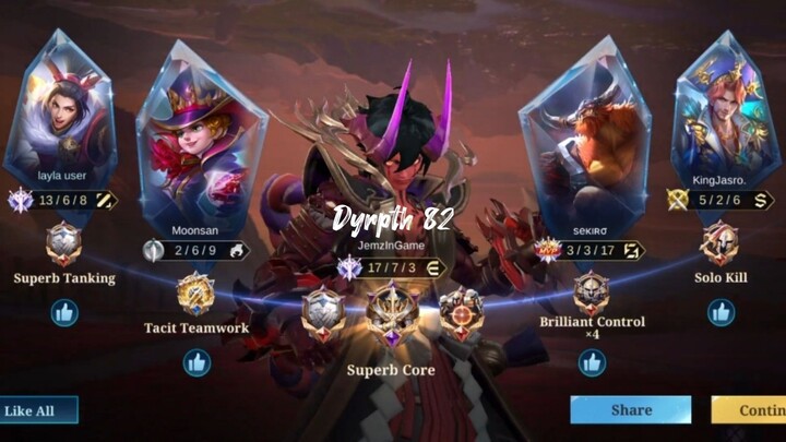 Dyroth Superb Core | JemzInGame Dyroth Plays (82) | Mobile Legends