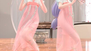 【Kain, partikel, CG, 4K】Pesona musim panas bergaya Tiongkok, Luoshui Tianyi! Gadis bergaya Tiongkok!