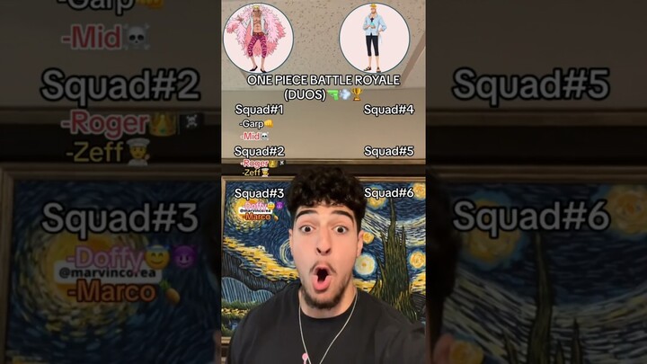 ONE PIECE BATTLE ROYALE (DUOS)🔫💨🏆 #onepiece #doffy #shanks #mihawk #goldroger #garp #eustasskid