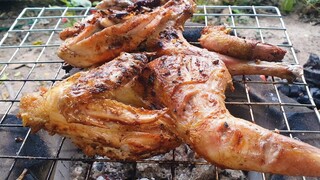 ไก่ย่างอังกอร์!!?? กินคู่ตำถั่วเผ็ดๆนัวๆ หมดข้าวเป็นกระติบเด้อจ้า