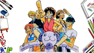 Menggambar Anime ONE PIECE