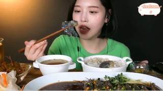 Cơm cùng tôm hổ đen nước tương 3 #amthuc