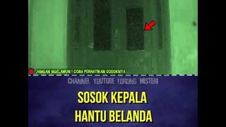 SOSOK KEPALA HANTU BELANDA MUNCUL DI PINTU #shorts