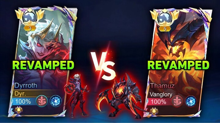REVAMPED DYRROTH vs REVAMPED THAMUZ!!  (WHO’S MOST BROKEN) - MLBB