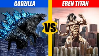 Godzilla vs Eren Attack Titan | SPORE