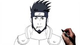 How To Draw Asuma | Step By Step | Naruto