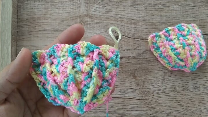 Colorful shell bikini crochet ep.1 ถักบิกินี่ลายหอย ไซส์เด็ก