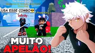 FUI PVP USANDO O COMBO DO INFINITY EXILITY  NO BLOX FRUITS  - Sharkizim ​ 🦈👑@infinity