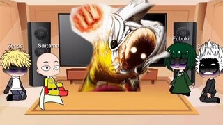 opm react to Saitama Vs Cosmic Garou part 2 | Gacha club |