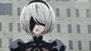 "2B girl looks really good without her eye mask!"