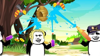 [แอนิเมชั่นประติมากรรมทราย] ตอนแรกฉันมีปัญหากับปืนฉีดน้ำ แต่ฉันไม่ได้คาดหวังว่าฉันจะประสบความสำเร็จอ