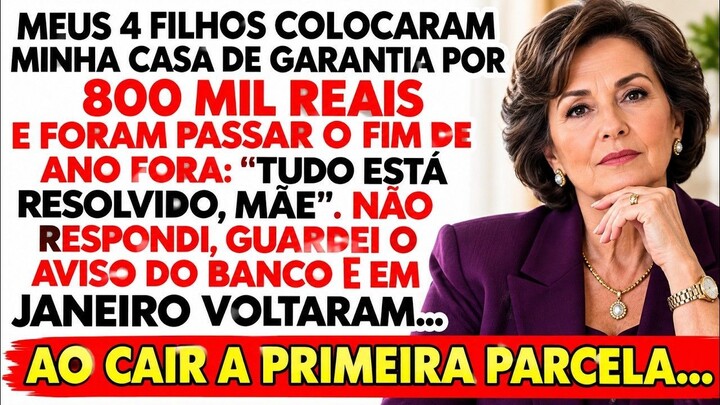 Meus quatro filhos deram minha casa como garantia e foram embora, mas quando voltaram em janeiro