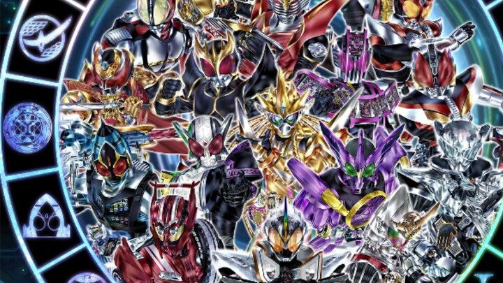 The final forms of the 20 main riders in the Heisei era