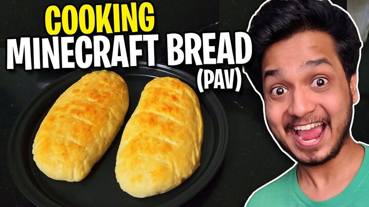 Cooked Minecraft Bread in Real Life (PAV Recipe) - Cooking with Ezio18rip (Food Vlog IRL)
