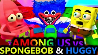 NEW AMONG US vs MINECRAFT SPONGEBOB HUGGY RTX MOVIE CHALLENGE Cartoon Animation Imposters Crewmates