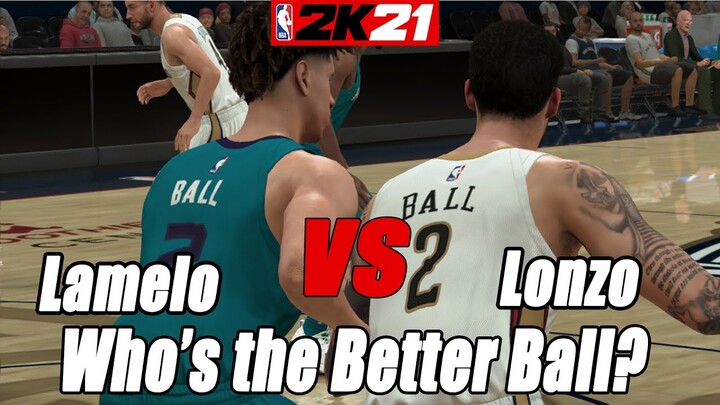 Who's The Better Ball? Lonzo VS Lamelo / NBA2K21 / 1vs1 Simulation