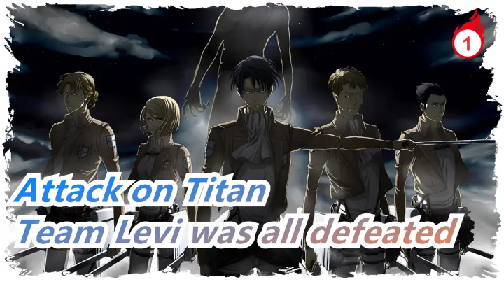 Attack on Titan|Team Levi was all defeated. Eren is captured by Ani. Levi cut down the Titaness!_1