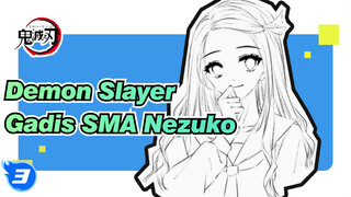 Gadis SMA Menggambar Nezuko | Fiksi penggemar | Tablet Drawing | Demon Slayer_3