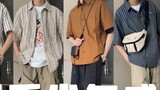 Japanese retro outfit | Layered shirts with a boyish feel for summer | Capture the lazy and neutral 