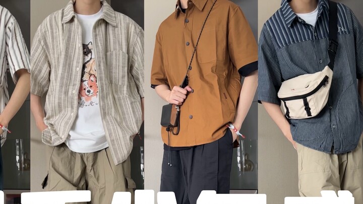 ชุดย้อนยุคญี่ปุ่น |. เสื้อเชิ้ตเด็กหน้าร้อน |. บรรยากาศสไตล์เป็นกลาง!