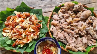 Lá vông mắm tép. Giò heo riềng sả  - Bin Đen Miền Tây # 175