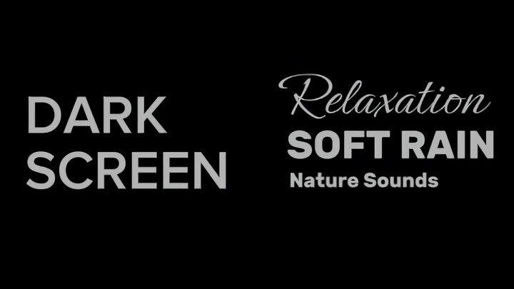 8 Hours of Relaxing Rain for Deep Sleep | No Music, Black Screen