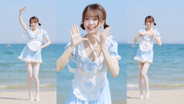 Cool seaside maid—Honey Wang Xinling