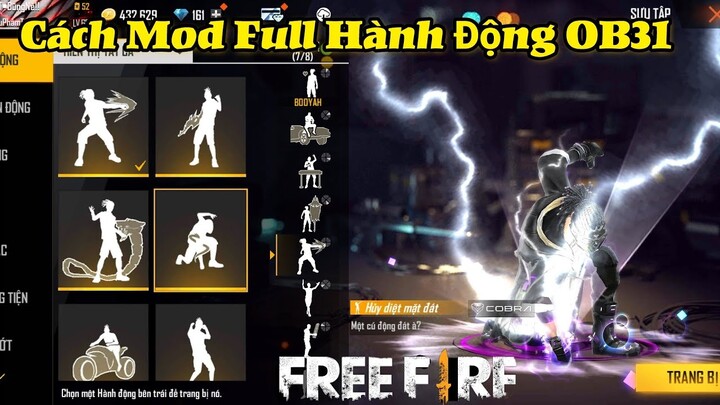 Free Fire | Hướng Dẫn Full Hành Động Hot Nhất Ob31 Hoàn Toàn Mới, Người Khác Thấy Được 100%