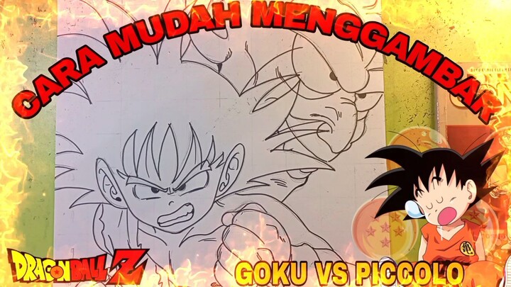 cara mudah menggambar anime DRAGONBALL