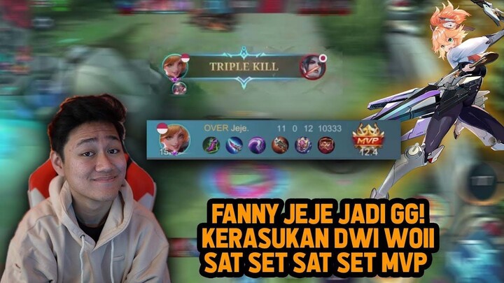 FANNY JEJE JADI JAGO! KERASUKAN DWI WOII KABEL NO MISS + ON POINT - Mobile Legen