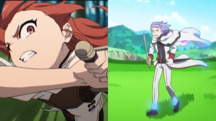 Same old comparison of sword-fighting scenes in another world!