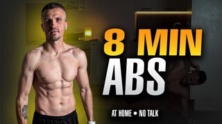 8分钟无器械腹肌训练