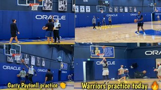 Garry Paytonll back on practice and Warriors Practice Today 🔥