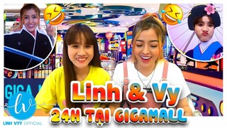 Thử Thách 24h Quậy Banh Gigamall I Linh Vyy Official @Linh Barbie  @Vê Vê Channel