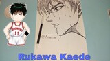 DRAWING RUKAWA KAEDE FROM SLAMDUNK!! Speed Draw #2