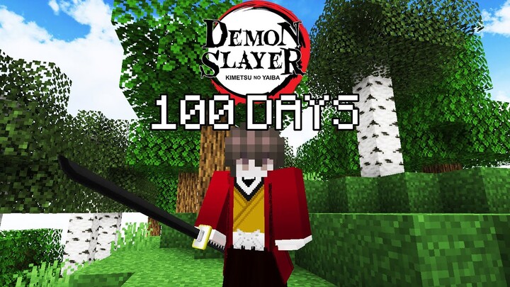 I Played Minecraft Demon Slayer For 100 DAYS Again… This Is What Happened