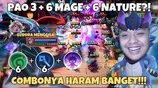 6 MAGE WATER + 6 NATURE THUNDER + EUDORA B3 LAMPU + PAO 3 (+1500 DARAH)  = MUSUH SUREND AJA DAH