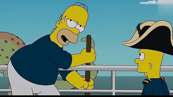 Pada hari pertama di laut, Rohmer terkena penyakit kudis #lucu #The Simpsons