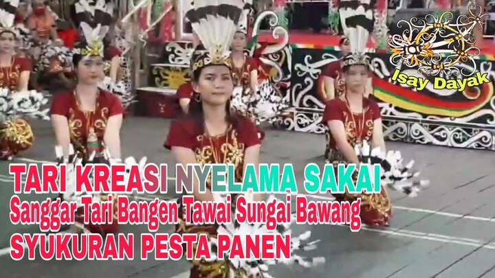 Tari Kreasi Nyelama Sakai | Pesta Panen & Mejaq Undat | Sanggar Tari Bangen Tawai Sungai Bawang