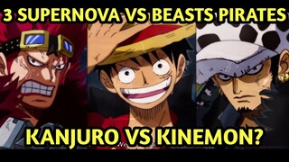 ONE PIECE CHAPTER 975 | PREDICTION ONE PIECE NEXT CHAPTER PERTEMPURAN 3 SUPERNOVA VS BEASTS  PIRATES