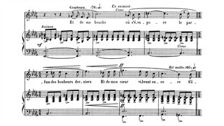 Nadia Boulanger - Elegie for voice and piano (audio + sheet music)