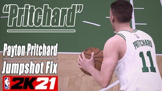 Payton Pritchard Jumpshot Fix NBA2K21 with Side-by-Side Comparison