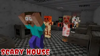 Monster School : Scary Halloween House - Funny Minecraft Animation